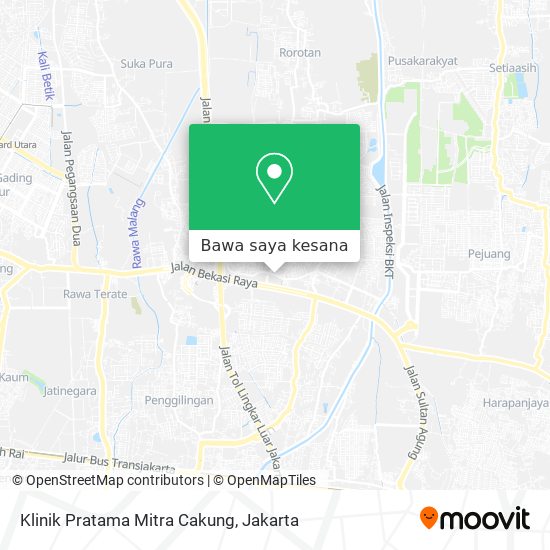 Peta Klinik Pratama Mitra Cakung