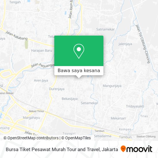 Peta Bursa Tiket Pesawat Murah Tour and Travel