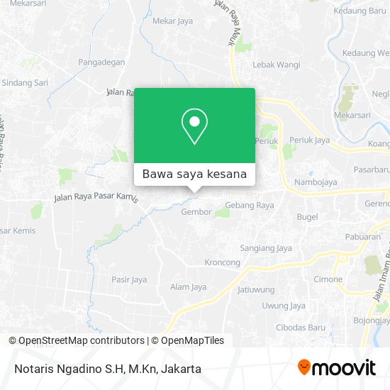 Peta Notaris Ngadino S.H, M.Kn