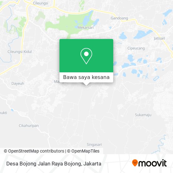 Peta Desa Bojong Jalan Raya Bojong