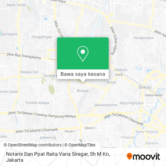 Peta Notaris Dan Ppat Raita Varia Siregar, Sh M Kn