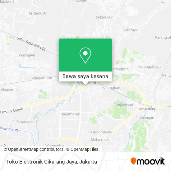 Peta Toko Elektronik Cikarang Jaya