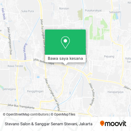 Peta Stevano Salon & Sanggar Senam Stevani