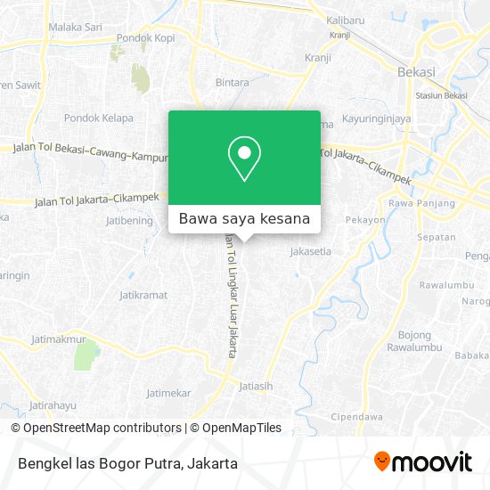 Peta Bengkel las Bogor Putra