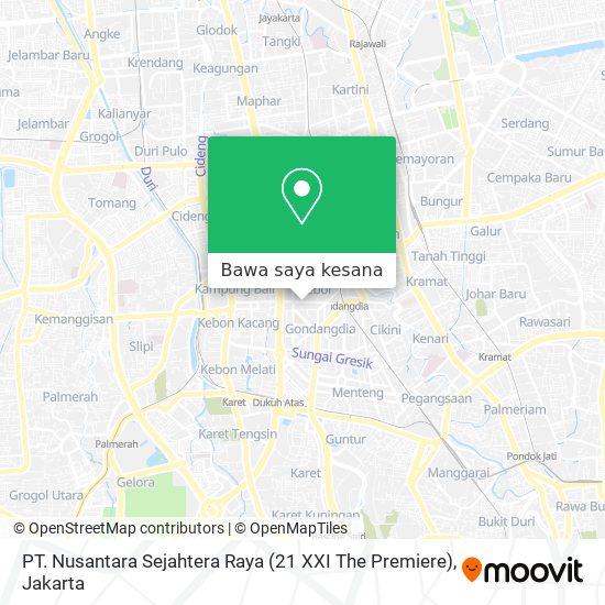 Peta PT. Nusantara Sejahtera Raya (21 XXI The Premiere)