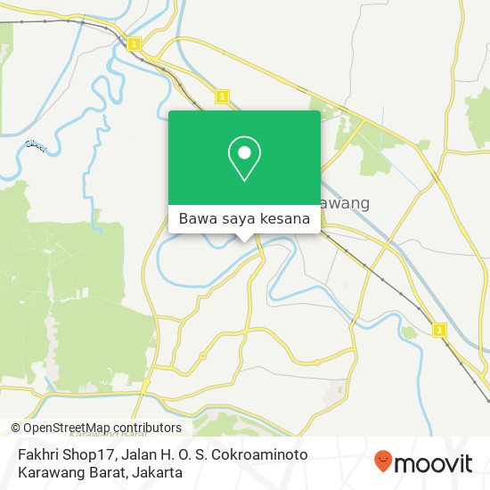 Peta Fakhri Shop17, Jalan H. O. S. Cokroaminoto Karawang Barat