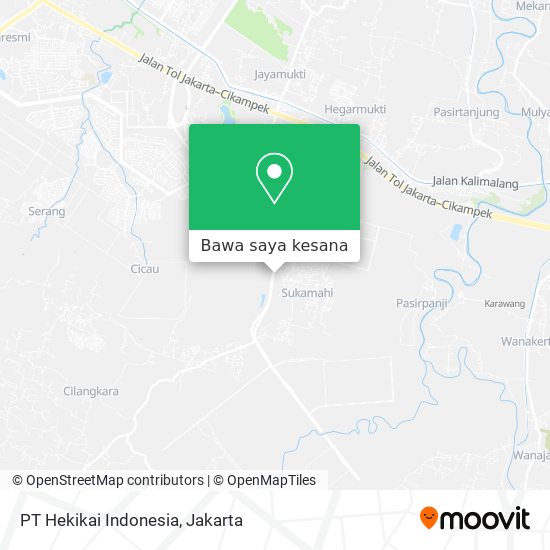 Peta PT Hekikai Indonesia