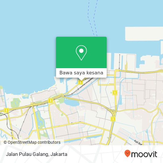 Peta Jalan Pulau Galang, Tanjung Priok