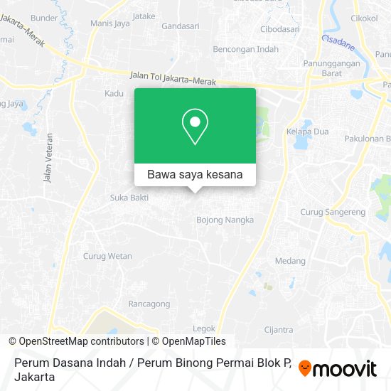 Peta Perum Dasana Indah / Perum Binong Permai Blok P, Curug