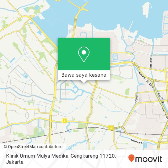 Peta Klinik Umum Mulya Medika, Cengkareng 11720