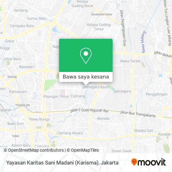 Peta Yayasan Karitas Sani Madani (Karisma)