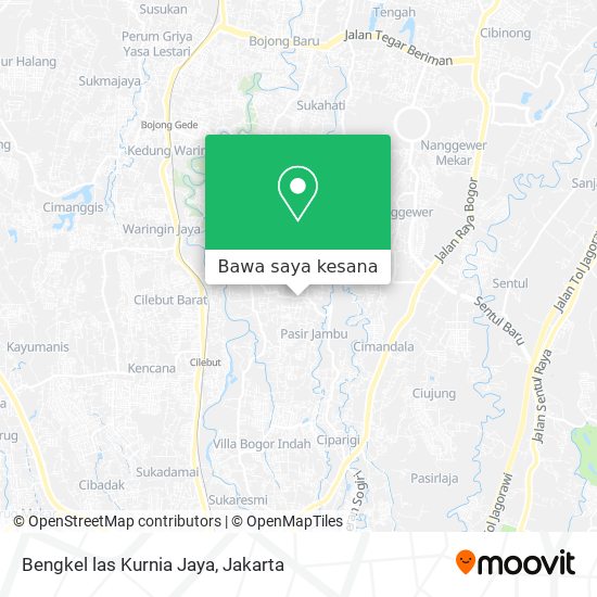 Peta Bengkel las Kurnia Jaya