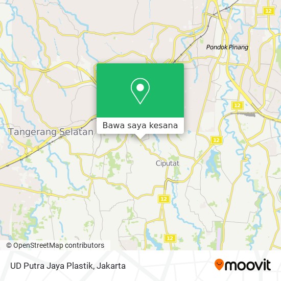 Peta UD Putra Jaya Plastik