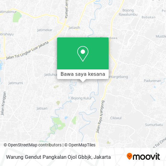 Peta Warung Gendut Pangkalan Ojol Gbbjk