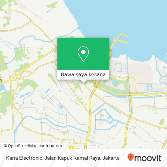 Peta Karia Electronic, Jalan Kapuk Kamal Raya