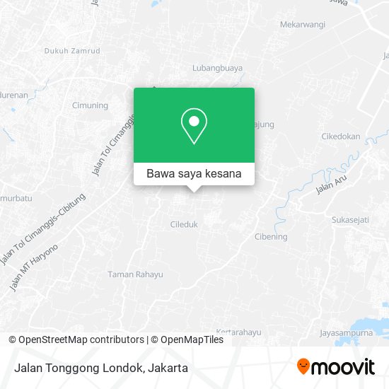 Peta Jalan Tonggong Londok, Setu