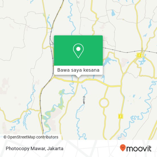 Peta Photocopy Mawar, Jalan Cempaka Cibinong