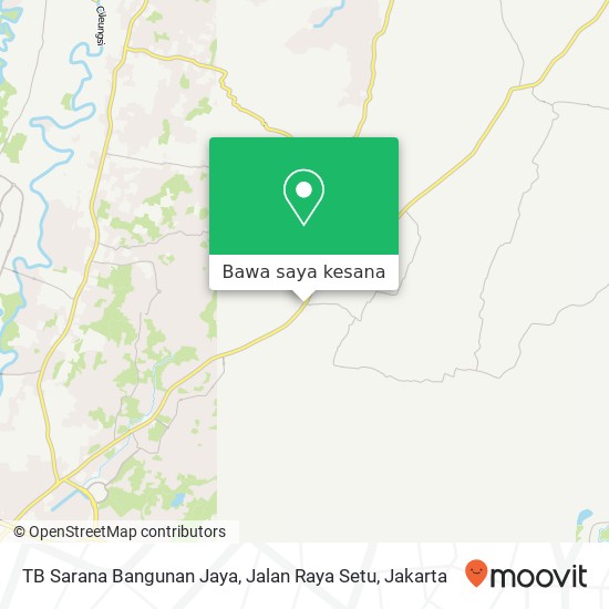 Peta TB Sarana Bangunan Jaya, Jalan Raya Setu