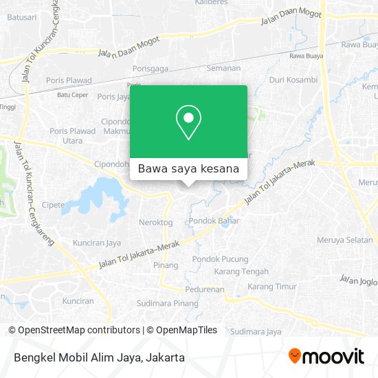 Peta Bengkel Mobil Alim Jaya