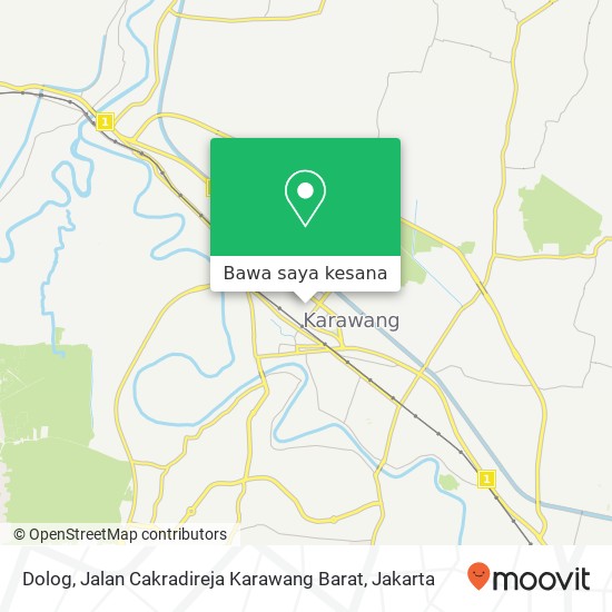 Peta Dolog, Jalan Cakradireja Karawang Barat