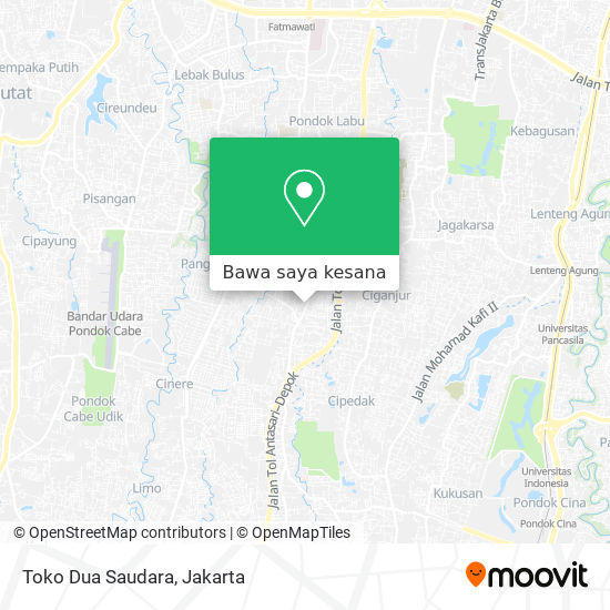 Peta Toko Dua Saudara