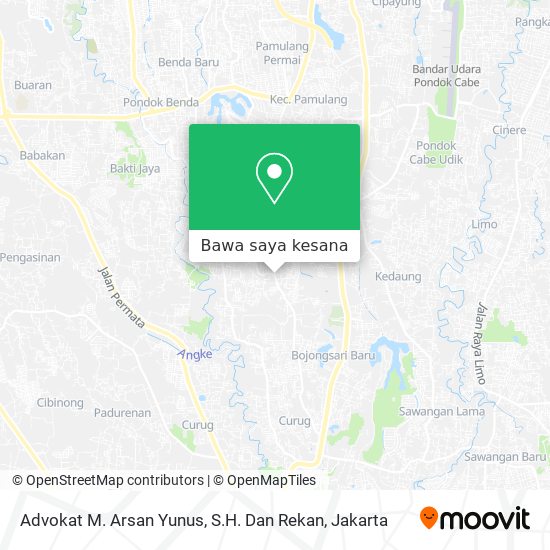 Peta Advokat M. Arsan Yunus, S.H. Dan Rekan