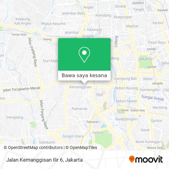 Peta Jalan Kemanggisan Ilir 6