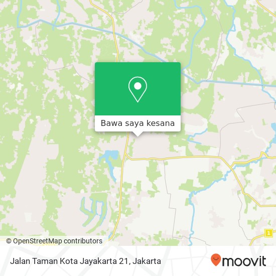 Peta Jalan Taman Kota Jayakarta 21, Pasar Kemis