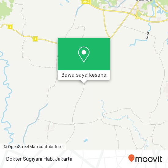 Peta Dokter Sugiyani Hab, Jalan Raya Cangkudu