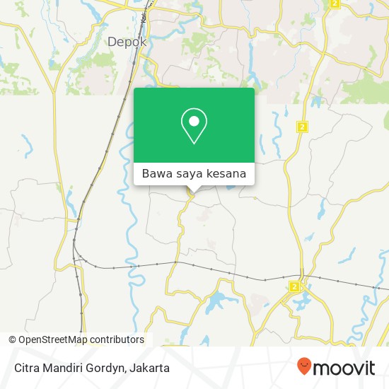 Peta Citra Mandiri Gordyn, Jalan Raya Kalimulya Cilodong