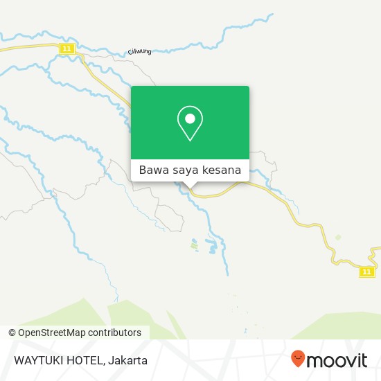 Peta WAYTUKI HOTEL, Jalan Raya Puncak Cisarua