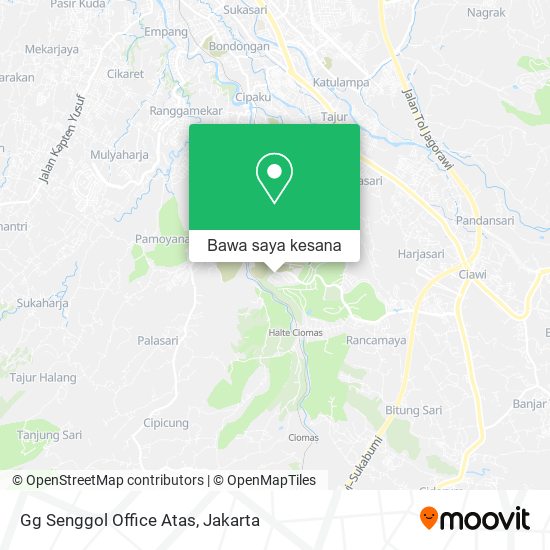 Peta Gg Senggol Office Atas, Tk Kinologi 1-3