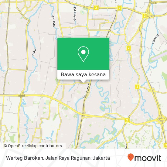 Peta Warteg Barokah, Jalan Raya Ragunan