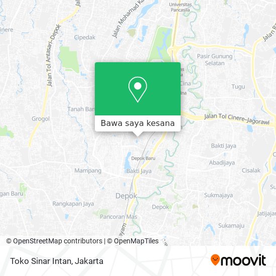 Peta Toko Sinar Intan