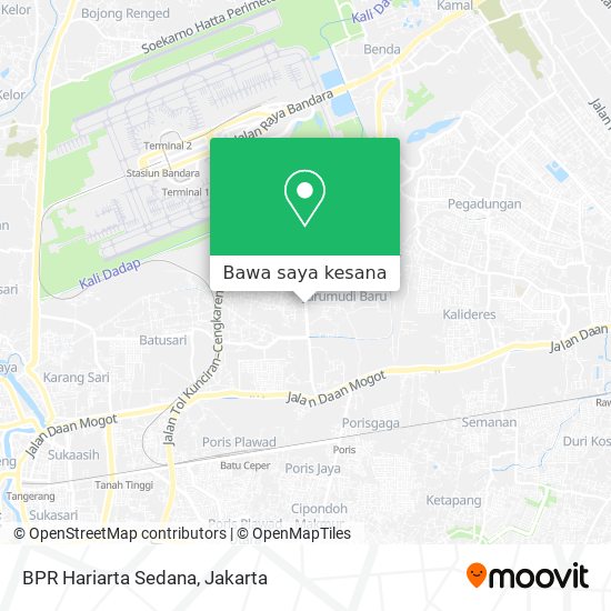 Peta BPR Hariarta Sedana