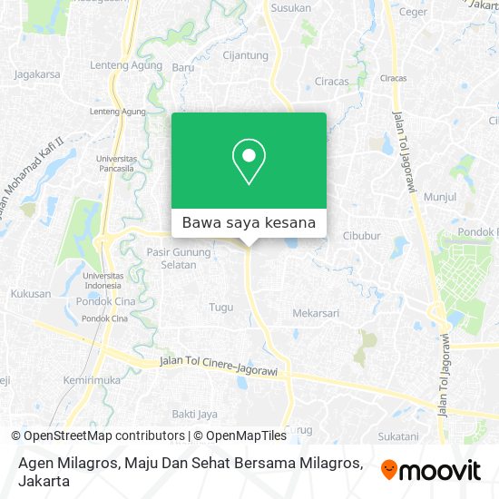 Peta Agen Milagros, Maju Dan Sehat Bersama Milagros