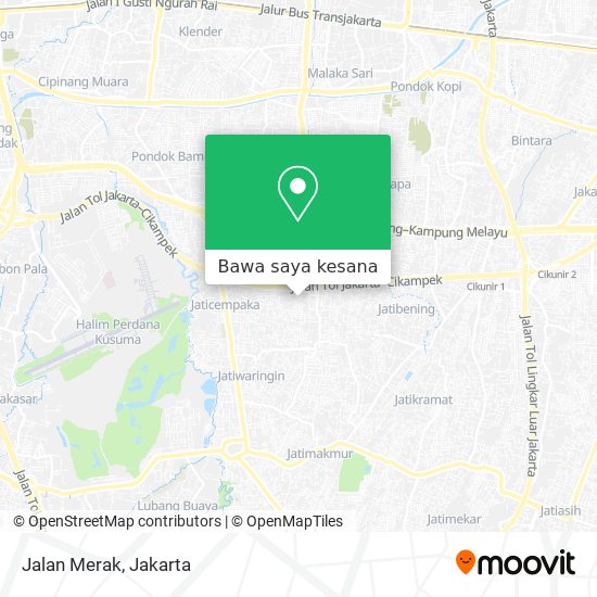 Peta Jalan Merak