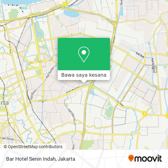 Peta Bar Hotel Senin Indah