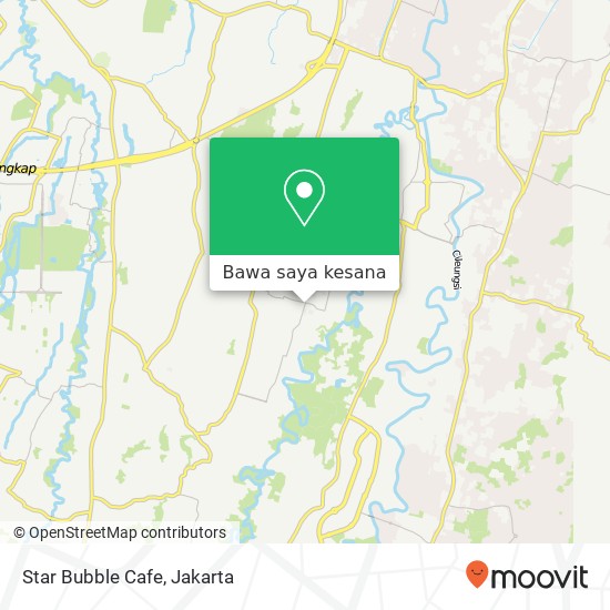 Peta Star Bubble Cafe, Jalan Raya Nurtanio