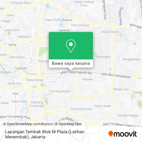 Peta Lapangan Tembak Blok M Plaza (Latihan Menembak)