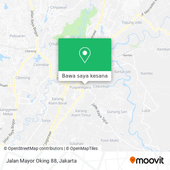 Peta Jalan Mayor Oking 88