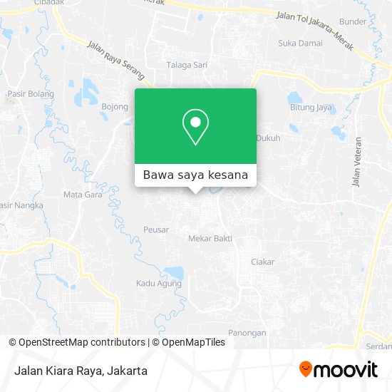 Peta Jalan Kiara Raya