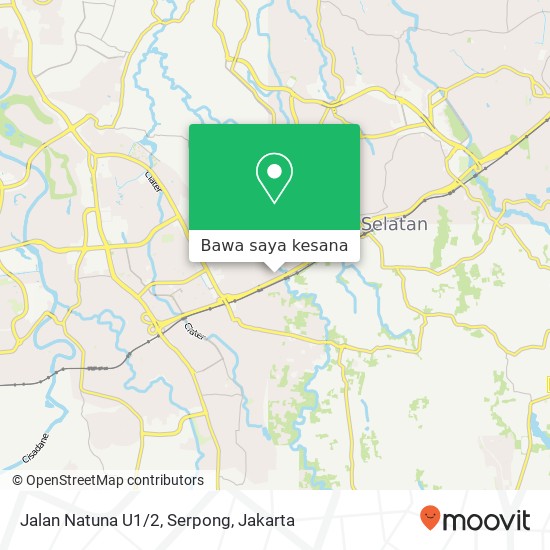 Peta Jalan Natuna U1/2, Serpong