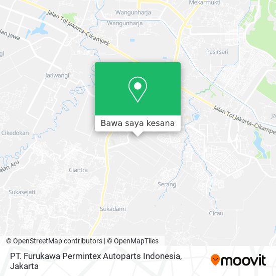 Peta PT. Furukawa Permintex Autoparts Indonesia