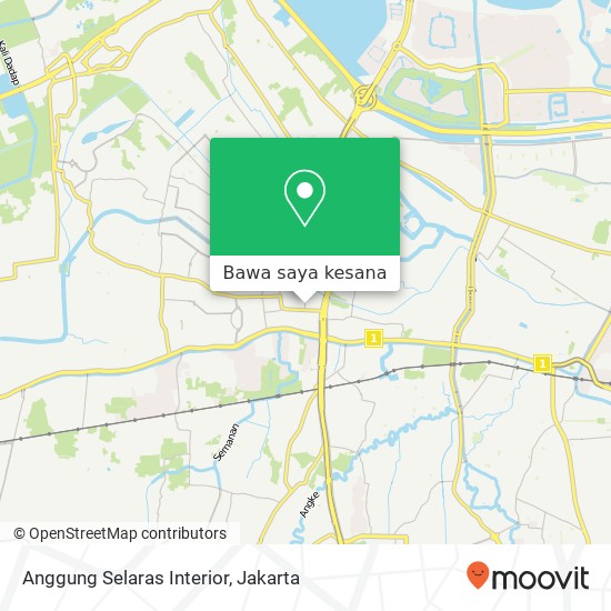 Peta Anggung Selaras Interior, Jalan Utama 3 Cengkareng