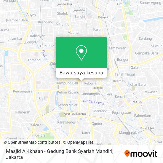 Peta Masjid Al-Ikhsan - Gedung Bank Syariah Mandiri