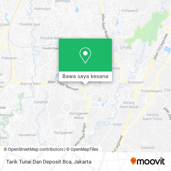 Peta Tarik Tunai Dan Deposit Bca