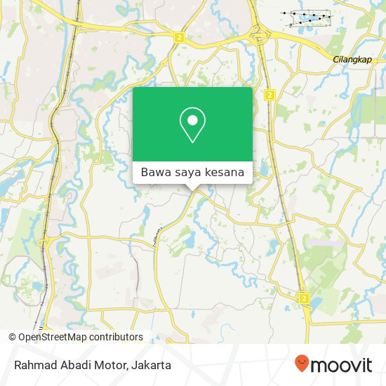 Peta Rahmad Abadi Motor, Jalan Raya Bogor Pasar Rebo