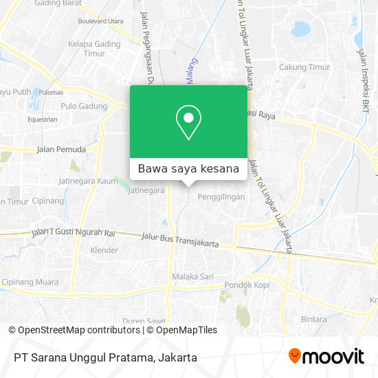 Peta PT Sarana Unggul Pratama