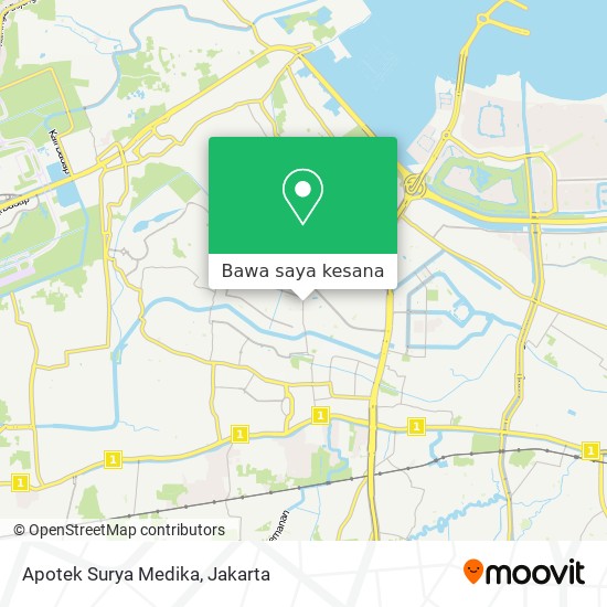 Peta Apotek Surya Medika